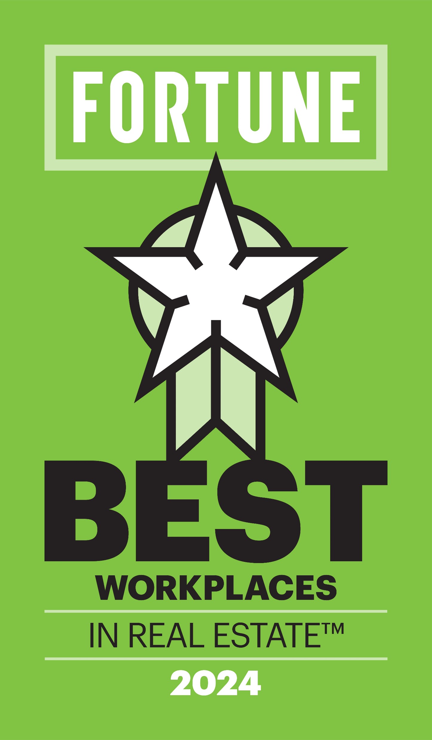 GPTW - Fortune Best Work Places in Real Estate 2024 badge